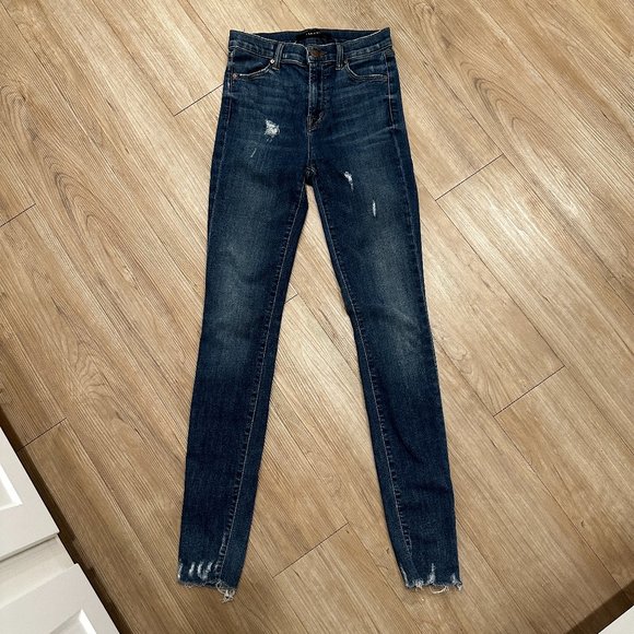 J Brand Maria Skinny High-Rise Jeans In Identity Destruct - Picture 3 of 12